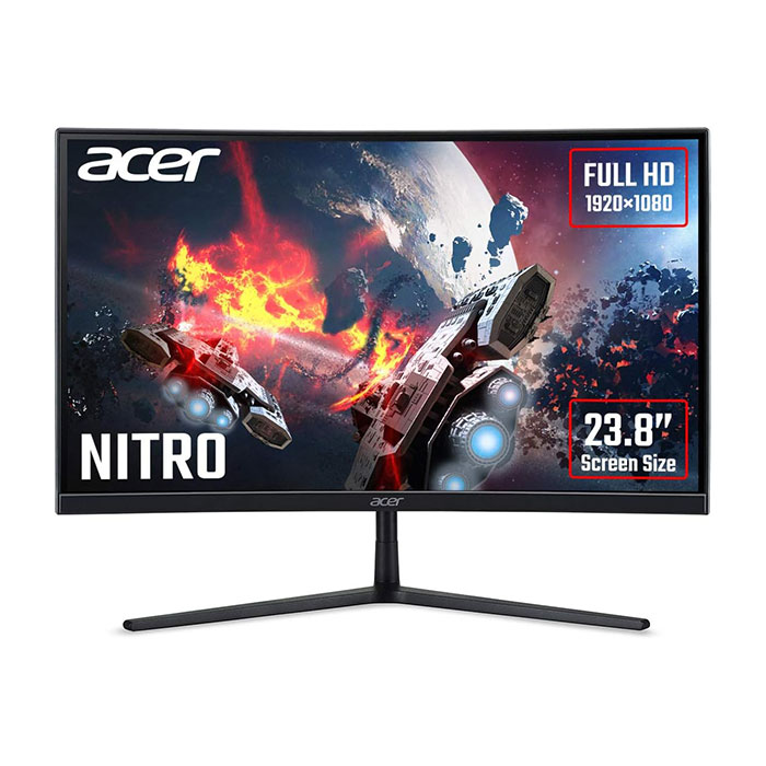 Ecran Pc Gamer Incurvé - Acer - Nitro Ei242qrpbiipx - 23,6 Fhd - Dalle Va -  165hz à Prix Carrefour